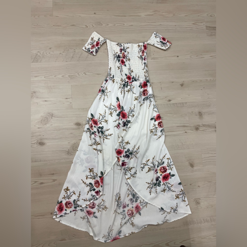 Off Shoulder Hi Low Dress